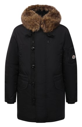 Мужская пуховая парка aja MONCLER черного цвета по цене 161100 руб., арт. G2-091-1C000-23-68352 | Фото 1 Мужская пуховая парка aja MONCLER черного цвета, арт. G2-091-1C000-23-68352 | Фото 1 (Материал подклада: Синтетический материал; Длина (верхняя одежда): До середины бедра; Материал внешний: Синтетический материал; Рукава: Длинные; Материал утеплителя: Пух и перо; Кросс-КТ: Куртка; Мужское Кросс-КТ: пуховик-короткий; Стили: Кэжуэл)