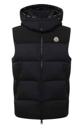 Мужской пуховый жилет maben MONCLER черного цвета по цене 92600 руб., арт. G2-091-1A001-66-53333 | Фото 1 Мужской пуховый жилет maben MONCLER черного цвета, арт. G2-091-1A001-66-53333 | Фото 1 (Материал внешний: Синтетический материал; Длина (верхняя одежда): Короткие; Материал утеплителя: Пух и перо; Материал подклада: Синтетический материал; Кросс-КТ: Куртка, Пуховик; Стили: Спорт-шик)