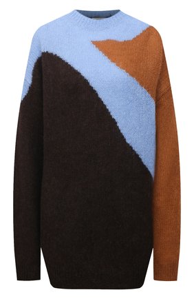 Женский шерстяной свитер DRIES VAN NOTEN разноцветного цвета по цене 44900 руб., арт. 212-011296-3720 | Фото 1 Женский шерстяной свитер DRIES VAN NOTEN разноцветного цвета, арт. 212-011296-3720 | Фото 1 (Материал внешний: Шерсть, Синтетический материал; Стили: Кэжуэл; Женское Кросс-КТ: Свитер-одежда; Длина (для топов): Стандартные, Удлиненные; Рукава: Длинные)