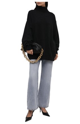 Женский шерстяной свитер DRIES VAN NOTEN темно-серого цвета по цене 48000 руб., арт. 212-011276-3702 | Фото 2 Женский шерстяной свитер DRIES VAN NOTEN темно-серого цвета, арт. 212-011276-3702 | Фото 2 (Рукава: Длинные; Материал внешний: Шерсть; Длина (для топов): Удлиненные; Стили: Кэжуэл; Женское Кросс-КТ: Свитер-одежда)