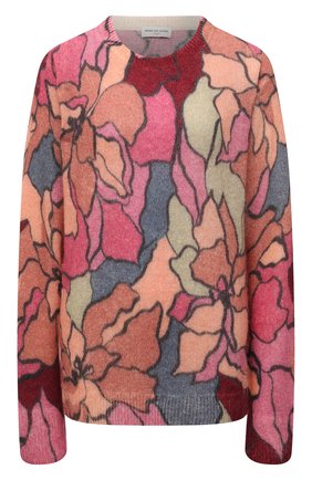 Женский шерстяной пуловер DRIES VAN NOTEN розового цвета по цене 64800 руб., арт. 212-011238-3720 | Фото 1 Женский шерстяной пуловер DRIES VAN NOTEN розового цвета, арт. 212-011238-3720 | Фото 1 (Материал внешний: Шерсть, Синтетический материал; Стили: Кэжуэл; Женское Кросс-КТ: Пуловер-одежда; Длина (для топов): Стандартные; Рукава: Длинные)
