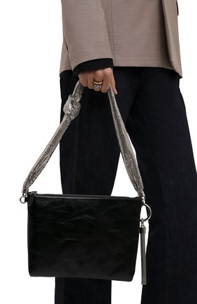Женская сумка callie JIMMY CHOO черного цвета по цене 0 руб., арт. CALLIE SH0ULDER/JFD | Фото 2 Женская сумка callie JIMMY CHOO черного цвета, арт. CALLIE SH0ULDER/JFD | Фото 2 (Ошибки технического описания: Нет ширины; Сумки-технические: Сумки top-handle; Материал: Натуральная кожа; Размер: mini)