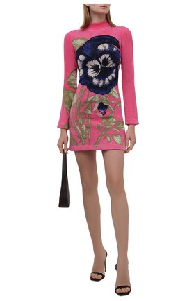 Женское платье KENZO разноцветного цвета по цене 89550 руб., арт. FB62WR0993RM | Фото 2 Женское платье KENZO разноцветного цвета, арт. FB62WR0993RM | Фото 2 (Материал внешний: Вискоза; Длина Ж (юбки, платья, шорты): Мини; Рукава: Длинные; Стили: Гламурный; Случай: Повседневный; Женское Кросс-КТ: Платье-одежда; Кросс-КТ: Трикотаж)