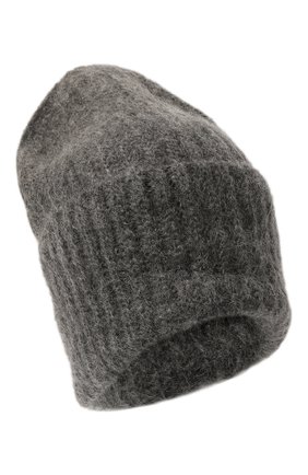 Женская шерстяная шапка TAK.ORI серого цвета, арт. AC043MW018PF21 | Фото 1 (Материал: Текстиль, Шерсть, Синтетический материал)