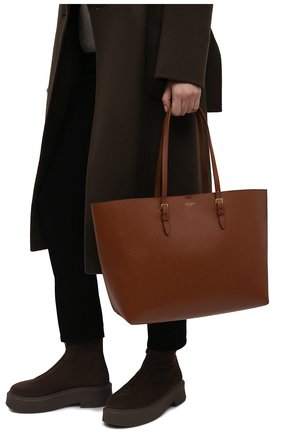 Женский сумка-шопер east/west medium SAINT LAURENT коричневого цвета по цене 82850 руб., арт. 604309/H3Z0W | Фото 2 Женский сумка-шопер east/west medium SAINT LAURENT коричневого цвета, арт. 604309/H3Z0W | Фото 2 (Ошибки технического описания: Нет ширины; Материал: Натуральная кожа; Размер: medium; Сумки-технические: Сумки-шопперы)