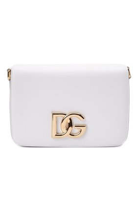 Женская сумка 3.5 DOLCE & GABBANA белого цвета по цене 126000 руб., арт. BB7077/AW576 | Фото 1 Женская сумка 3.5 DOLCE & GABBANA белого цвета, арт. BB7077/AW576 | Фото 1 (Материал: Натуральная кожа; Размер: small; Сумки-технические: Сумки через плечо; Ремень/цепочка: На ремешке)