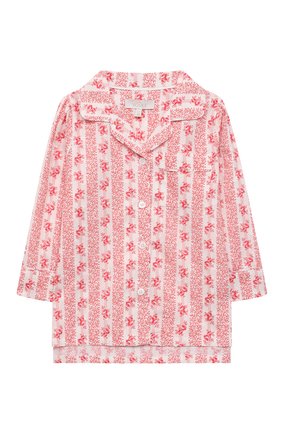 Детская хлопковая пижама LITTLE YOLKE розового цвета по цене 8995 руб., арт. AW21-12C-FS-R0 | Фото 2 Детская хлопковая пижама LITTLE YOLKE розового цвета, арт. AW21-12C-FS-R0 | Фото 2 (Материал внешний: Хлопок; Рукава: Длинные)
