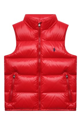 Детский пуховый жилет POLO RALPH LAUREN красного цвета по цене 14050 руб., арт. 322854453 | Фото 1 Детский пуховый жилет POLO RALPH LAUREN красного цвета, арт. 322854453 | Фото 1 (Материал утеплителя: Пух и перо; Рукава: Короткие; Материал внешний: Синтетический материал; Материал подклада: Синтетический материал; Кросс-КТ: Сезон: зима; Мальчики Кросс-КТ: Верхняя одежда)