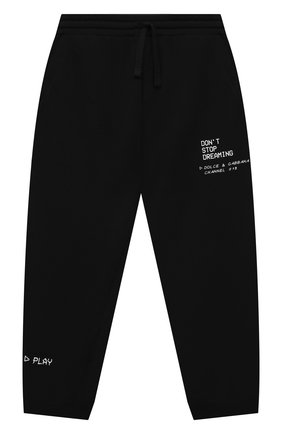 Детские хлопковые джоггеры DOLCE & GABBANA черного цвета по цене 23450 руб., арт. L4JPDY/G7BMB/8-14 | Фото 1 Детские хлопковые джоггеры DOLCE & GABBANA черного цвета, арт. L4JPDY/G7BMB/8-14 | Фото 1 (Материал внешний: Хлопок)
