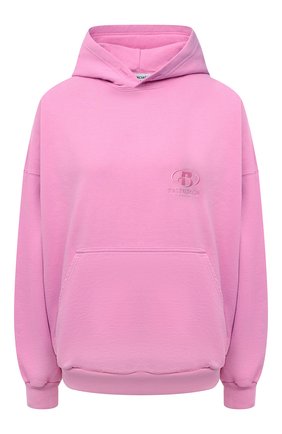 Женский хлопковое худи BALENCIAGA розового цвета по цене 55200 руб., арт. 675003/TLV97 | Фото 1 Женский хлопковое худи BALENCIAGA розового цвета, арт. 675003/TLV97 | Фото 1 (Длина (для топов): Стандартные; Материал внешний: Хлопок; Рукава: Длинные; Женское Кросс-КТ: Худи-одежда; Стили: Спорт-шик)