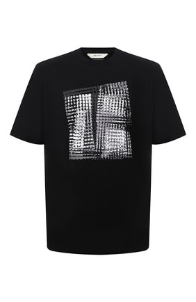 Мужская хлопковая футболка Z ZEGNA черного цвета, арт. VY364/ZZ651V | Фото 1 (Длина (для топов): Стандартные; Материал внешний: Хлопок; Рукава: Короткие; Принт: С принтом; Стили: Кэжуэл)
