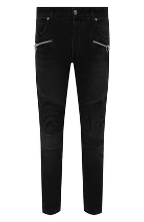 Мужские джинсы BALMAIN темно-серого цвета по цене 158000 руб., арт. WH0MG055/165D | Фото 1 Мужские джинсы BALMAIN темно-серого цвета, арт. WH0MG055/165D | Фото 1 (Длина (брюки, джинсы): Стандартные; Материал внешний: Хлопок, Деним; Кросс-КТ: Деним; Силуэт М (брюки): Узкие; Стили: Гранж)