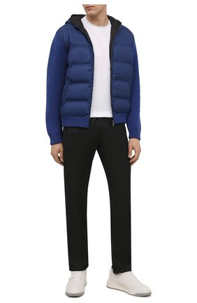 Мужской комбинированный кардиган Z ZEGNA синего цвета по цене 77500 руб., арт. VYB50/ZZ178 | Фото 2 Мужской комбинированный кардиган Z ZEGNA синего цвета, арт. VYB50/ZZ178 | Фото 2 (Материал подклада: Синтетический материал; Рукава: Длинные; Материал внешний: Синтетический материал, Шерсть; Длина (для топов): Стандартные; Мужское Кросс-КТ: Кардиган-одежда; Стили: Спорт-шик)