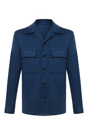 Мужская кашемировая рубашка ERMENEGILDO ZEGNA синего цвета по цене 137000 руб., арт. UYX46/S0T6 | Фото 1 Мужская кашемировая рубашка ERMENEGILDO ZEGNA синего цвета, арт. UYX46/S0T6 | Фото 1 (Материал внешний: Шерсть, Кашемир; Мужское Кросс-КТ: Рубашка-одежда; Принт: Однотонные; Манжеты: На пуговицах; Рукава: Длинные; Случай: Повседневный; Воротник: Отложной; Длина (для топов): Стандартные)