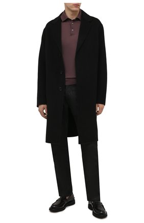 Мужское поло из кашемира и шелка ERMENEGILDO ZEGNA бордового цвета по цене 74550 руб., арт. UYJ00/132 | Фото 2 Мужское поло из кашемира и шелка ERMENEGILDO ZEGNA бордового цвета, арт. UYJ00/132 | Фото 2 (Материал внешний: Кашемир, Шелк, Шерсть; Застежка: Пуговицы; Кросс-КТ: Трикотаж; Рукава: Длинные; Длина (для топов): Стандартные)