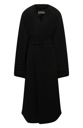 Женское шерстяное пальто DRIES VAN NOTEN черного цвета по цене 148000 руб., арт. 212-010249-3324 | Фото 1 Женское шерстяное пальто DRIES VAN NOTEN черного цвета, арт. 212-010249-3324 | Фото 1 (Рукава: Длинные; Длина (верхняя одежда): Длинные; Материал внешний: Шерсть; 1-2-бортные: Однобортные; Стили: Кэжуэл)