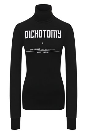 Женская водолазка RAF SIMONS черного цвета по цене 28250 руб., арт. 212-W147-19016 | Фото 1 Женская водолазка RAF SIMONS черного цвета, арт. 212-W147-19016 | Фото 1 (Рукава: Длинные; Материал внешний: Синтетический материал; Длина (для топов): Стандартные; Женское Кросс-КТ: Водолазка-одежда; Стили: Спорт-шик)