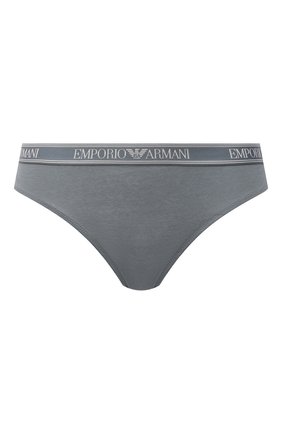 Женские трусы-слипы EMPORIO ARMANI серо-голубого цвета по цене 2865 руб., арт. 162948/1A227 | Фото 1 Женские трусы-слипы EMPORIO ARMANI серо-голубого цвета, арт. 162948/1A227 | Фото 1 (Материал внешний: Хлопок; Женское Кросс-КТ: Трусы)
