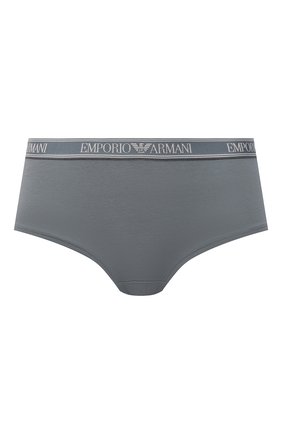Женские трусы-шорты EMPORIO ARMANI серо-голубого цвета по цене 3105 руб., арт. 163225/1A227 | Фото 1 Женские трусы-шорты EMPORIO ARMANI серо-голубого цвета, арт. 163225/1A227 | Фото 1 (Материал внешний: Хлопок; Женское Кросс-КТ: Трусы)