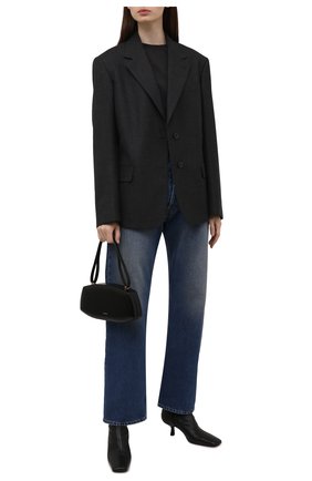 Женская хлопковая футболка BALENCIAGA темно-серого цвета по цене 36400 руб., арт. 675016/TLV99 | Фото 2 Женская хлопковая футболка BALENCIAGA темно-серого цвета, арт. 675016/TLV99 | Фото 2 (Материал внешний: Хлопок; Рукава: Короткие; Длина (для топов): Удлиненные; Женское Кросс-КТ: Футболка-одежда; Стили: Спорт-шик; Принт: С принтом)