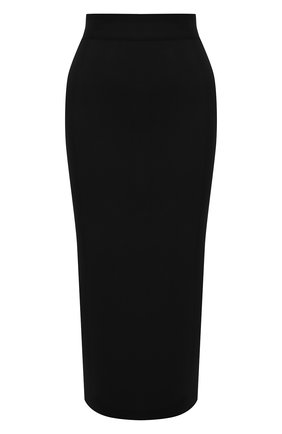 Женская юбка из вискозы DOLCE & GABBANA черного цвета, арт. FXD41T/JBMS0 | Фото 1 (Длина Ж (юбки, платья, шорты): Миди; Материал внешний: Вискоза; Женское Кросс-КТ: Юбка-одежда; Стили: Кэжуэл)