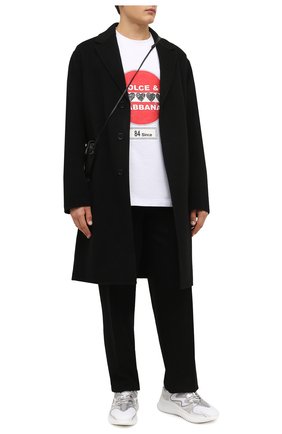 Мужская хлопковая футболка DOLCE & GABBANA белого цвета по цене 47250 руб., арт. G8NE2T/HU7IL | Фото 2 Мужская хлопковая футболка DOLCE & GABBANA белого цвета, арт. G8NE2T/HU7IL | Фото 2 (Материал внешний: Хлопок; Длина (для топов): Удлиненные; Рукава: Короткие; Принт: С принтом; Стили: Гранж)