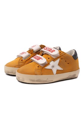 Детские замшевые кеды superstar GOLDEN GOOSE DELUXE BRAND желтого цвета по цене 19100 руб., арт. GJF00111.F001977 | Фото 1 Детские замшевые кеды superstar GOLDEN GOOSE DELUXE BRAND желтого цвета, арт. GJF00111.F001977 | Фото 1 (Материал внутренний: Натуральная кожа)
