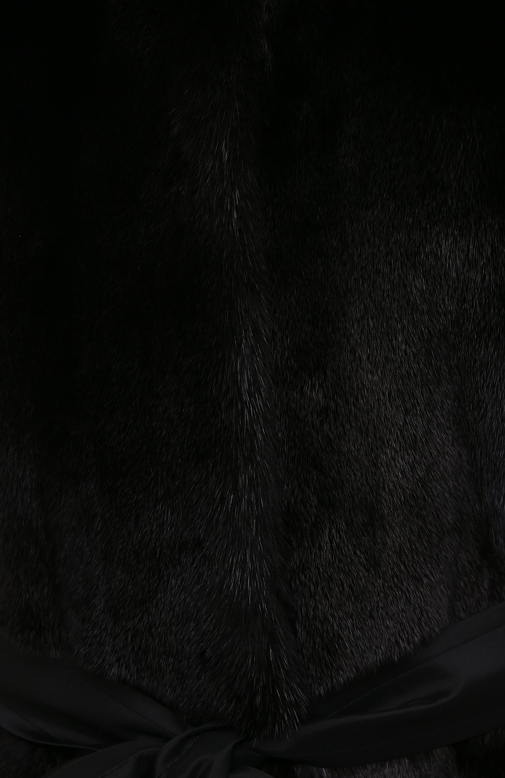 Женский жилет из меха норки KUSSENKOVV черного цвета, арт. 822800002583 | Фото 5 (Женское Кросс-КТ: Мех; Стили: Гламурный; Материал внешний: Натуральный мех; Длина (верхняя одежда): До колена)