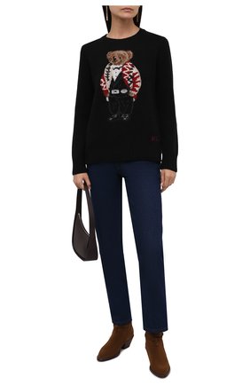 Женский пуловер из шерсти и кашемира POLO RALPH LAUREN черного цвета по цене 42700 руб., арт. 211847028 | Фото 2 Женский пуловер из шерсти и кашемира POLO RALPH LAUREN черного цвета, арт. 211847028 | Фото 2 (Материал внешний: Шерсть; Длина (для топов): Стандартные; Рукава: Длинные; Стили: Кэжуэл; Женское Кросс-КТ: Пуловер-одежда)