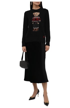 Женский хлопковый пуловер POLO RALPH LAUREN черного цвета по цене 37950 руб., арт. 211847029 | Фото 2 Женский хлопковый пуловер POLO RALPH LAUREN черного цвета, арт. 211847029 | Фото 2 (Материал внешний: Хлопок; Рукава: Длинные; Длина (для топов): Стандартные; Стили: Кэжуэл; Женское Кросс-КТ: Пуловер-одежда)