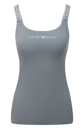 Женская хлопковая майка EMPORIO ARMANI светло-зеленого цвета по цене 4935 руб., арт. 164237/1A227 | Фото 1 Женская хлопковая майка EMPORIO ARMANI светло-зеленого цвета, арт. 164237/1A227 | Фото 1 (Материал внешний: Хлопок; Длина (для топов): Стандартные; Женское Кросс-КТ: Домашние топы)