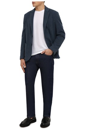 Мужской кашемировый пиджак ERMENEGILDO ZEGNA синего цвета по цене 354500 руб., арт. UYC06/SKF | Фото 2 Мужской кашемировый пиджак ERMENEGILDO ZEGNA синего цвета, арт. UYC06/SKF | Фото 2 (Длина (для топов): Стандартные; Материал внешний: Шерсть, Кашемир; Материал подклада: Синтетический материал; Рукава: Длинные; 1-2-бортные: Однобортные; Пиджаки М: Приталенный; Случай: Повседневный; Стили: Кэжуэл)
