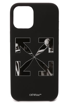 Чехол для iphone 12 pro max OFF-WHITE черного цвета по цене 6810 руб., арт. 0MPA027F21PLA003 | Фото 1 Чехол для iphone 12 pro max OFF-WHITE черного цвета, арт. 0MPA027F21PLA003 | Фото 1