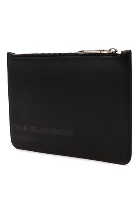 Мужской кожаный футляр для документов OFF-WHITE черного цвета по цене 27700 руб., арт. 0MNM001F21LEA001 | Фото 2 Мужской кожаный футляр для документов OFF-WHITE черного цвета, арт. 0MNM001F21LEA001 | Фото 2 (Кросс-КТ: футляры для документов)