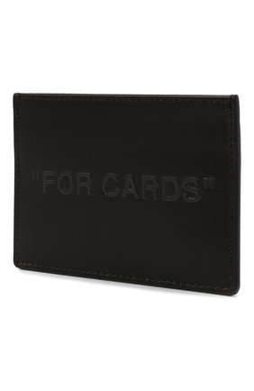 Мужской кожаный футляр для кредитных карт OFF-WHITE черного цвета по цене 17400 руб., арт. 0MND017F21LEA001 | Фото 2 Мужской кожаный футляр для кредитных карт OFF-WHITE черного цвета, арт. 0MND017F21LEA001 | Фото 2