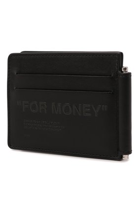 Мужской кожаный зажим для денег OFF-WHITE черного цвета по цене 20650 руб., арт. 0MNC022F21LEA001 | Фото 2 Мужской кожаный зажим для денег OFF-WHITE черного цвета, арт. 0MNC022F21LEA001 | Фото 2