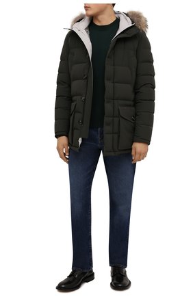 Мужская пуховик с меховой отделкой KITON хаки цвета по цене 463000 руб., арт. UW1035MV0392A | Фото 2 Мужская пуховик с меховой отделкой KITON хаки цвета, арт. UW1035MV0392A | Фото 2 (Материал подклада: Синтетический материал; Материал внешний: Синтетический материал; Материал утеплителя: Пух и перо; Кросс-КТ: Куртка; Рукава: Длинные; Длина (верхняя одежда): До середины бедра; Мужское Кросс-КТ: пуховик-короткий; Стили: Кэжуэл, Милитари; Региональные ограничения белый список (Axapta Mercury): RU)