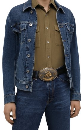 Мужской кожаный ремень RALPH LAUREN черного цвета по цене 86400 руб., арт. 404849279 | Фото 2 Мужской кожаный ремень RALPH LAUREN черного цвета, арт. 404849279 | Фото 2 (Случай: Повседневный)
