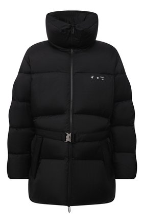 Мужская пуховик OFF-WHITE черного цвета по цене 167500 руб., арт. 0MED029F21FAB001 | Фото 1 Мужская пуховик OFF-WHITE черного цвета, арт. 0MED029F21FAB001 | Фото 1 (Материал внешний: Синтетический материал; Материал утеплителя: Пух и перо; Рукава: Длинные; Длина (верхняя одежда): До середины бедра; Материал подклада: Синтетический материал; Кросс-КТ: Куртка; Мужское Кросс-КТ: пуховик-короткий; Стили: Спорт-шик)