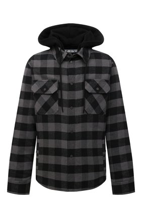 Мужская утепленная куртка OFF-WHITE серого цвета по цене 111500 руб., арт. 0MEA236F21FAB001 | Фото 1 Мужская утепленная куртка OFF-WHITE серого цвета, арт. 0MEA236F21FAB001 | Фото 1 (Материал подклада: Синтетический материал; Материал внешний: Синтетический материал, Хлопок; Кросс-КТ: Куртка; Длина (верхняя одежда): Короткие; Мужское Кросс-КТ: утепленные куртки; Стили: Гранж; Рукава: Длинные)