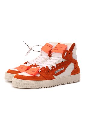 Мужские комбинированные кеды off-court 3.0 OFF-WHITE оранжевого цвета по цене 48950 руб., арт. 0MIA065F21LEA0032010 | Фото 1 Мужские комбинированные кеды off-court 3.0 OFF-WHITE оранжевого цвета, арт. 0MIA065F21LEA0032010 | Фото 1 (Материал внутренний: Натуральная кожа, Текстиль; Подошва: Массивная)