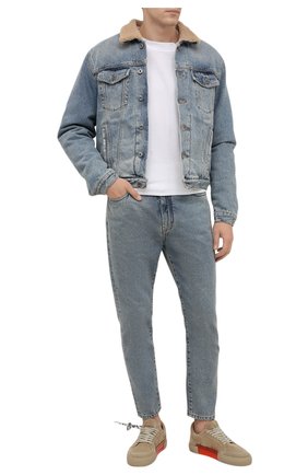Мужские замшевые кеды vulcanized OFF-WHITE бежевого цвета по цене 27850 руб., арт. 0MIA085F21LEA0086161 | Фото 2 Мужские замшевые кеды vulcanized OFF-WHITE бежевого цвета, арт. 0MIA085F21LEA0086161 | Фото 2 (Материал внутренний: Текстиль; Материал внешний: Замша, Кожа; Подошва: Плоская)
