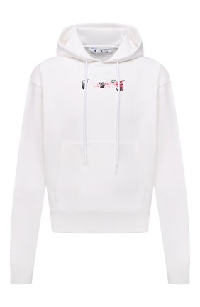 Мужской хлопковое худи OFF-WHITE белого цвета по цене 55450 руб., арт. 0MBB037F21FLE015 | Фото 1 Мужской хлопковое худи OFF-WHITE белого цвета, арт. 0MBB037F21FLE015 | Фото 1 (Материал внешний: Хлопок; Мужское Кросс-КТ: Худи-одежда; Принт: С принтом; Стили: Спорт-шик; Рукава: Длинные; Длина (для топов): Стандартные)