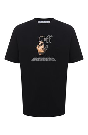 Мужская хлопковая футболка OFF-WHITE черного цвета по цене 24650 руб., арт. 0MAA038F21JER007 | Фото 1 Мужская хлопковая футболка OFF-WHITE черного цвета, арт. 0MAA038F21JER007 | Фото 1 (Материал внешний: Хлопок; Принт: С принтом; Рукава: Короткие; Длина (для топов): Удлиненные; Стили: Спорт-шик)
