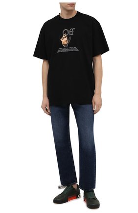 Мужские кожаные кеды vulcanized OFF-WHITE темно-зеленого цвета по цене 27850 руб., арт. 0MIA085F21LEA0065535 | Фото 2 Мужские кожаные кеды vulcanized OFF-WHITE темно-зеленого цвета, арт. 0MIA085F21LEA0065535 | Фото 2 (Подошва: Массивная; Материал внутренний: Текстиль; Материал внешний: Кожа)