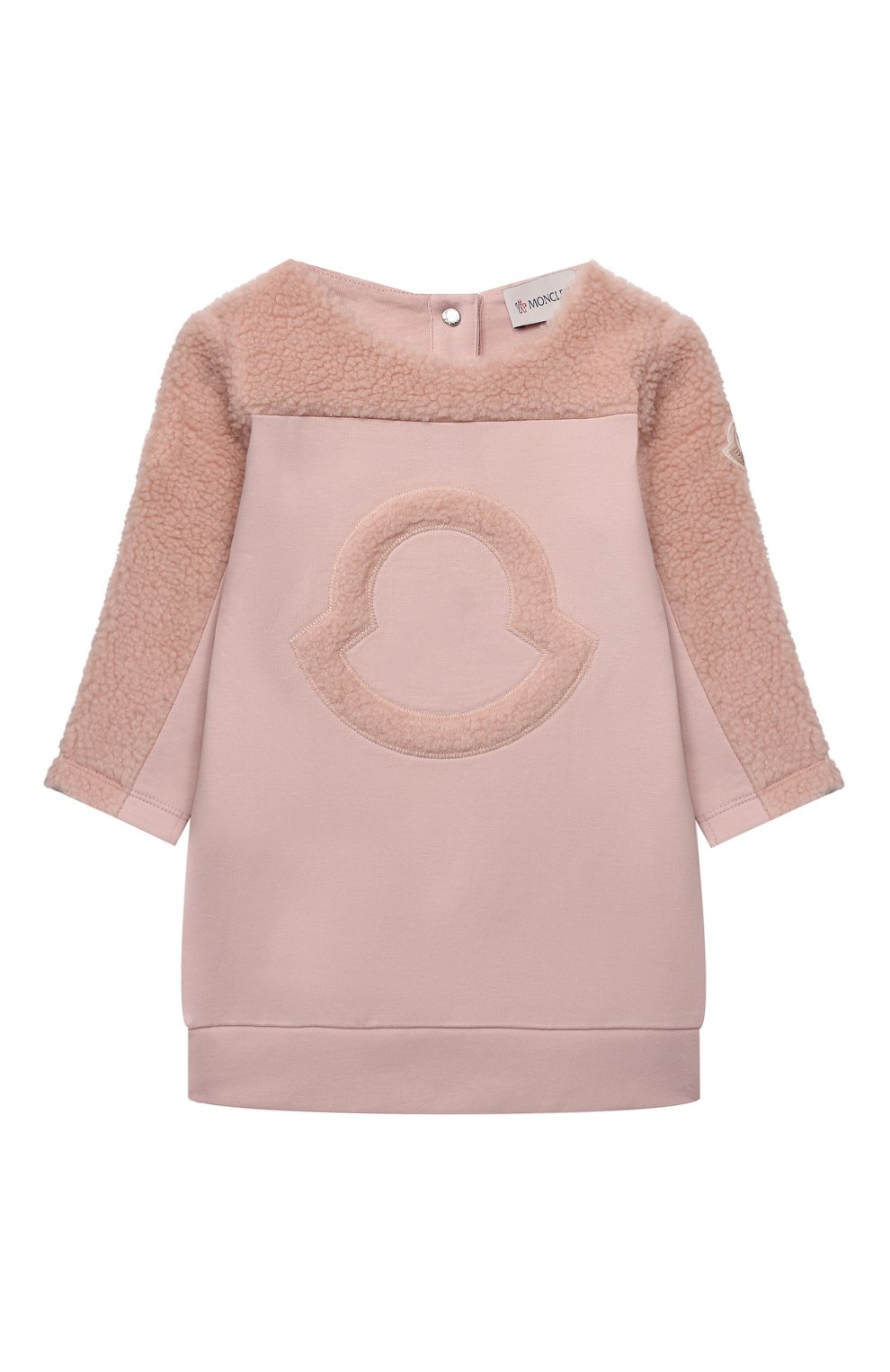 Женский хлопковое платье MONCLER розового цвета, арт. G2-951-8I730-10-809EH | Фото 1
