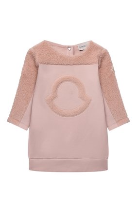 Женский хлопковое платье MONCLER розового цвета по цене 21100 руб., арт. G2-951-8I730-10-809EH | Фото 1 Женский хлопковое платье MONCLER розового цвета, арт. G2-951-8I730-10-809EH | Фото 1