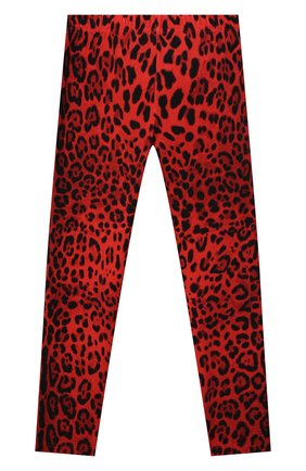 Детские хлопковые леггинсы DOLCE & GABBANA красного цвета по цене 15750 руб., арт. L5JP5B/FSGYV/8-14 | Фото 2 Детские хлопковые леггинсы DOLCE & GABBANA красного цвета, арт. L5JP5B/FSGYV/8-14 | Фото 2 (Материал внешний: Хлопок; Девочки Кросс-КТ: Брюки-одежда)