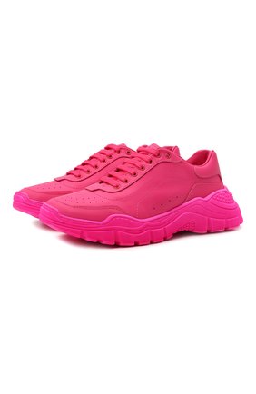 Детские кожаные кроссовки DOLCE & GABBANA фуксия цвета по цене 35150 руб., арт. D11024/A3444/37-39 | Фото 1 Детские кожаные кроссовки DOLCE & GABBANA фуксия цвета, арт. D11024/A3444/37-39 | Фото 1 (Материал внутренний: Натуральная кожа; Материал внешний: Кожа)
