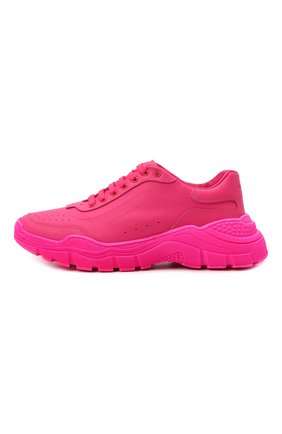 Детские кожаные кроссовки DOLCE & GABBANA фуксия цвета по цене 35150 руб., арт. D11024/A3444/37-39 | Фото 2 Детские кожаные кроссовки DOLCE & GABBANA фуксия цвета, арт. D11024/A3444/37-39 | Фото 2 (Материал внутренний: Натуральная кожа; Материал внешний: Кожа)